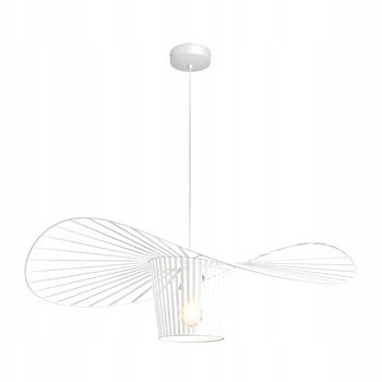 Lampa kapelusz nowoczesna metalowa - biała