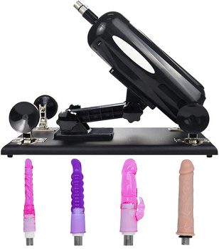 Sex maszyna wibrator zestaw 4x dildo