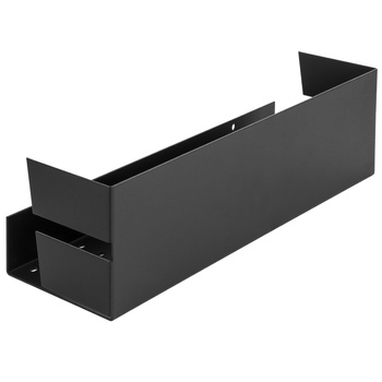 Półka metalowa łazienkowa prysznicowa loft 40 cm - czarna