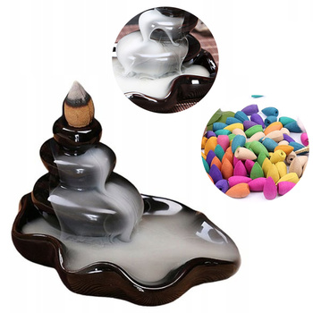 Kominek wodospad zapachowy kadzidło na knoty