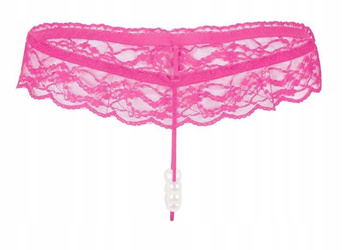 Seksowne stringi z koralikami perełkami