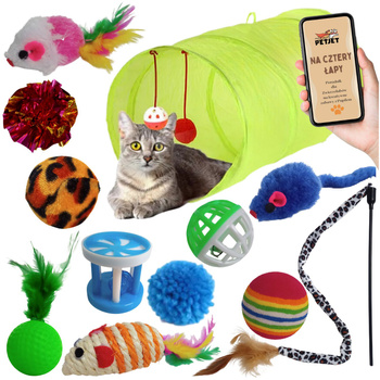 Zestaw zabawek dla kota