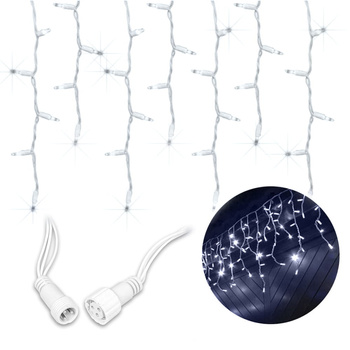 Zewnęrzne lampki świateczne sople 300LED 12m