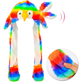 CZAPKA RUCHOME USZY PAPUGA