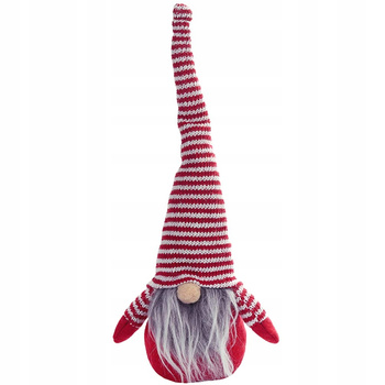 Mikołaj skrzat gnom figurka zawieszka - czerwony