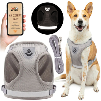 Szelki bezuciskowe ze smyczą