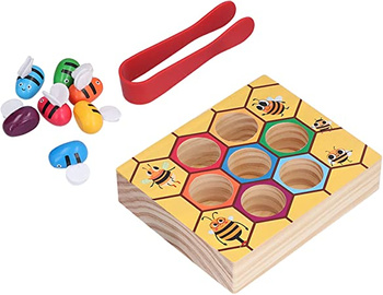 Gra edukacyjna plaster miodu pszczółki Montessori