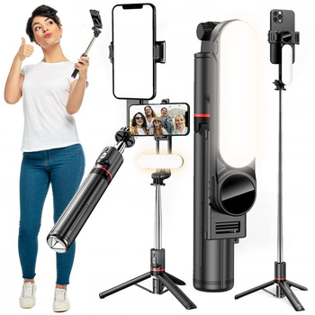 KIJEK DO SELFIE STICK LAMPA STATYW TELEFON PILOT
