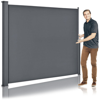 MARKIZA BOCZNA PARAWAN OSŁONA ROLETA TARAS 300x200 SZARA