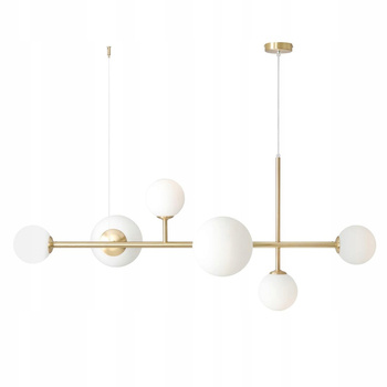 Lampa sufitowa wisząca glamour - złota