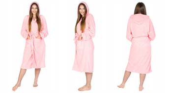 Szlafrok damski - pink