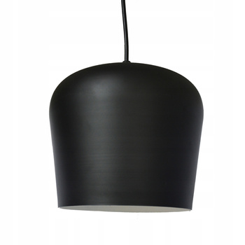 Nowoczesna lampa wisząca czarna klosz