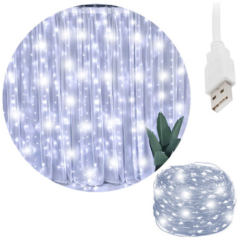 KURTYNA ŚWIETLNA 3x2,5m 300LED USB FLASH