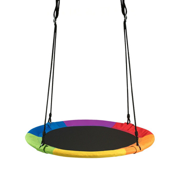 Huśtawka ogrodowa bocianie gniazdo 80cm - kolorowa