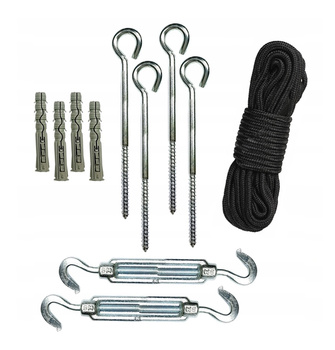 Zestaw montażowy do żagla przeciwsłonecznego hamak