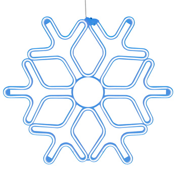 Dekoracyjne oświetlenie śnieżynka LED 60cm