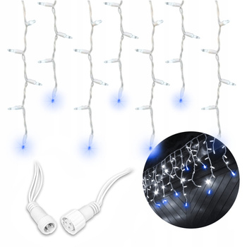 Zewnętrzne lampki świąteczne sople 500LED 19m