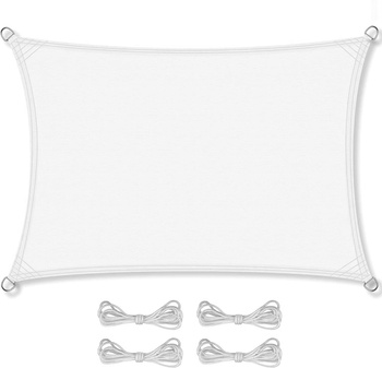 Żagiel przeciwsłoneczny daszek zacieniacz 4x3 biały