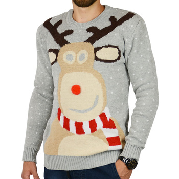 Sweter świąteczny renifer prezent na święta